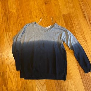 Two by Vince camuto v neck dip dye sweater
